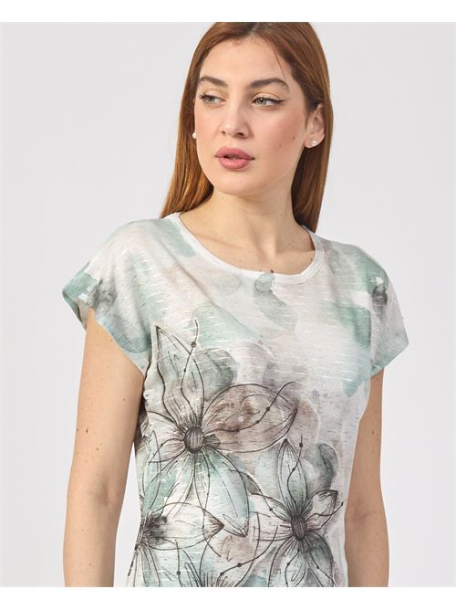 T-shirt donna Yes Zee con stampa sublimatica YES ZEE | T243-Y3022909